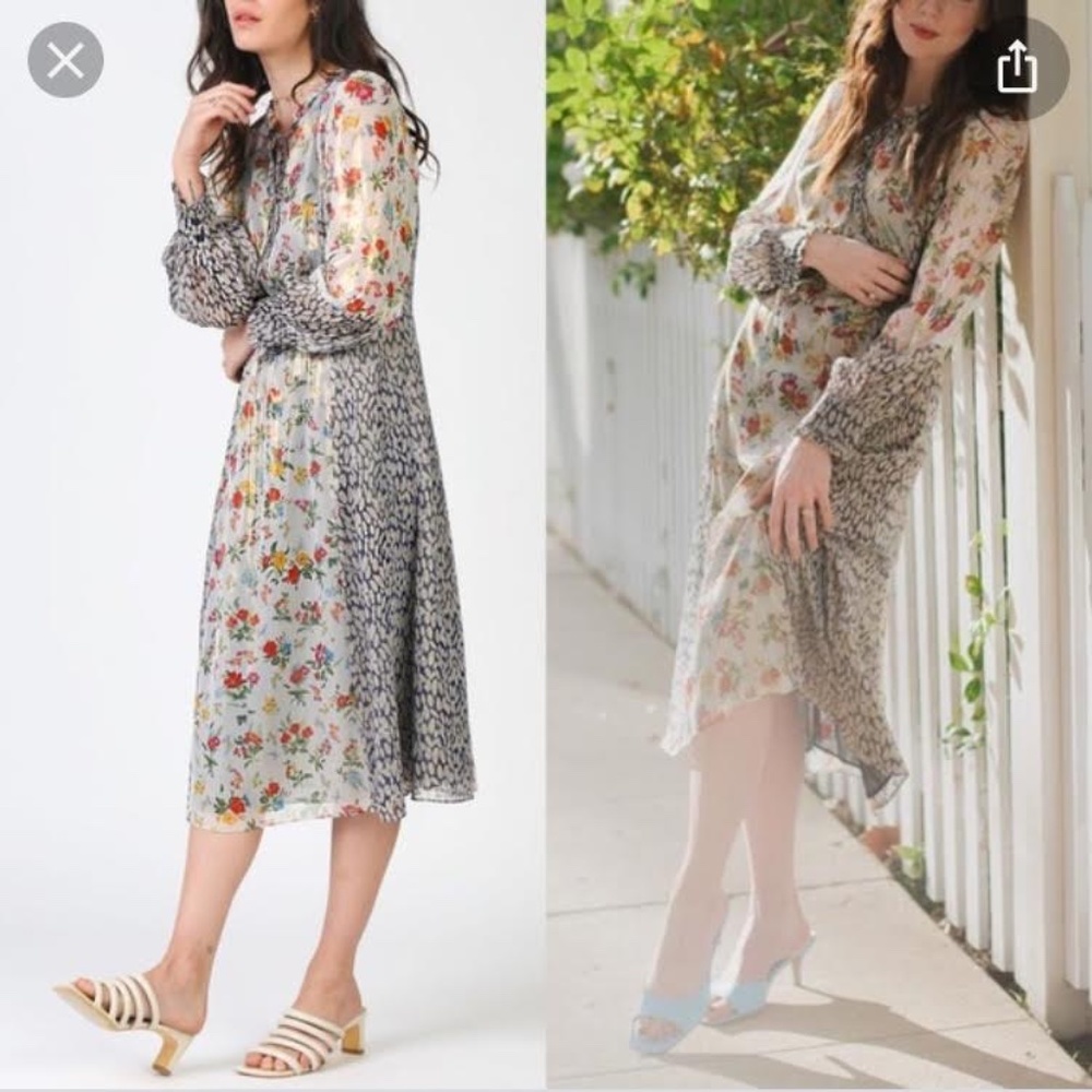 NWT Current Air Poppy Floral Midi Dress